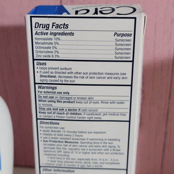 Cerave AM Facial Moisturizing Lotion SPF 30 Broad Spectrum Listing 1 of 3 - Picture 7 of 12